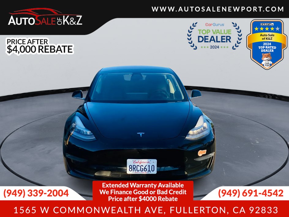 2019 Tesla Model 3 Standard Range Plus photo 3