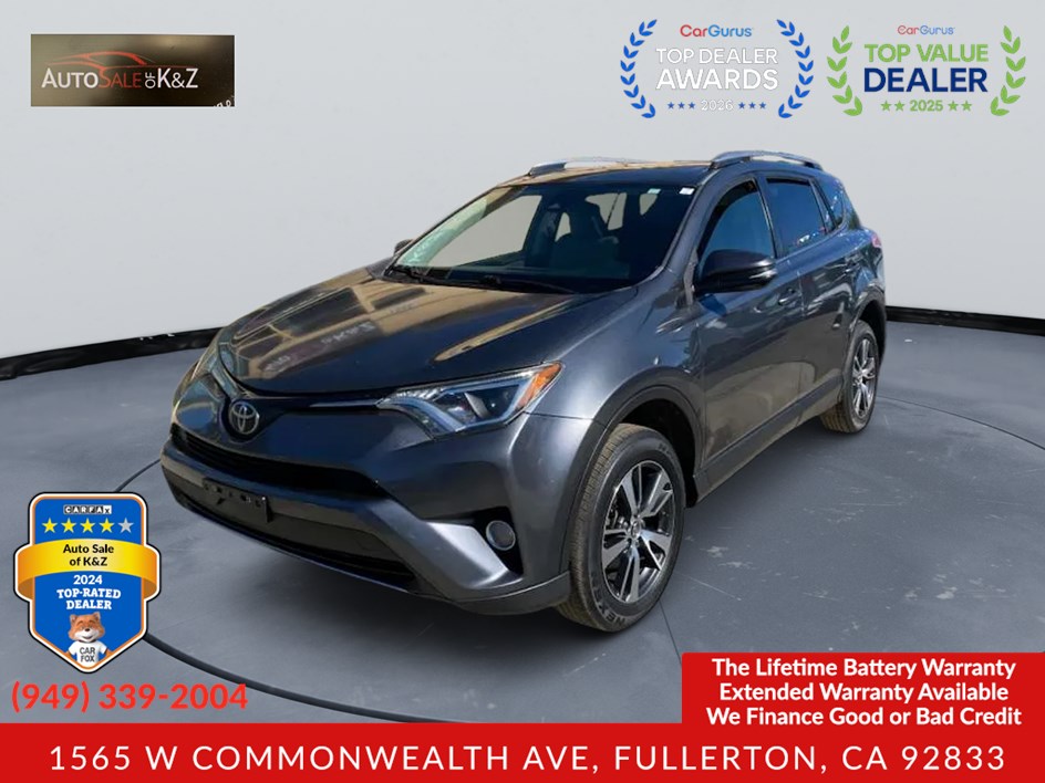 Gray 2017 Toyota RAV4 SUV / Crossover Front-Wheel Drive Automatic