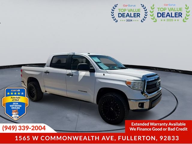 White 2014 Toyota Tundra Pickup Truck Four-Wheel Drive Automatic