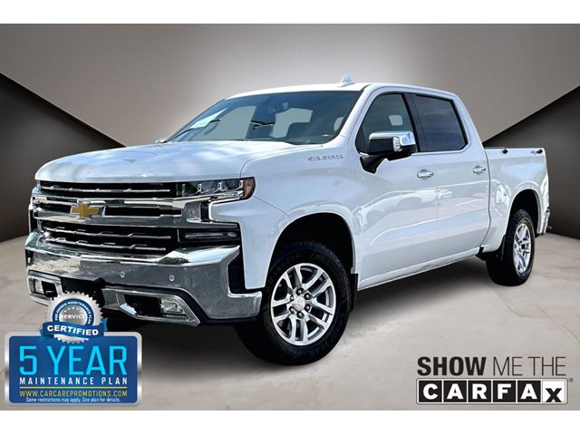 Summit White 2021 Chevrolet Silverado 1500 LTZ Crew Cab 4WD Pickup Truck Four-Wheel Drive Automatic