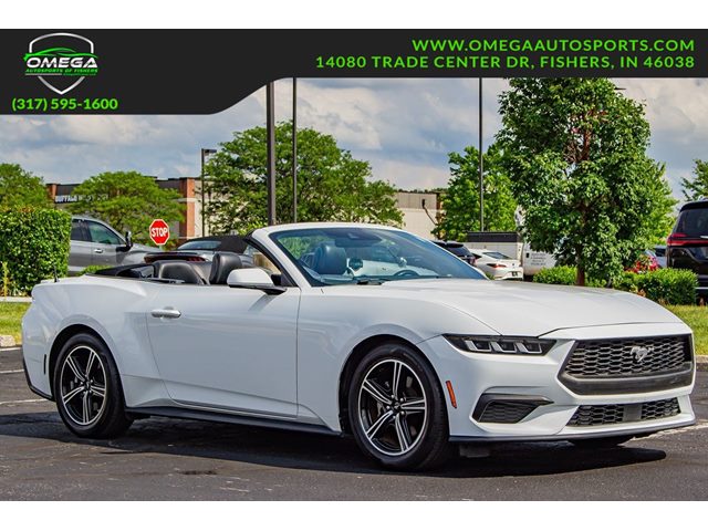 Oxford White 2024 Ford Mustang EcoBoost Premium Convertible RWD Convertible Rear-Wheel Drive Automatic