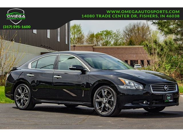 Super Black 2014 Nissan Maxima SV Sedan Front-Wheel Drive Automatic