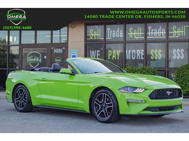 Green (Grabber Lime) 2020 Ford Mustang Convertible Rear-Wheel Drive Automatic