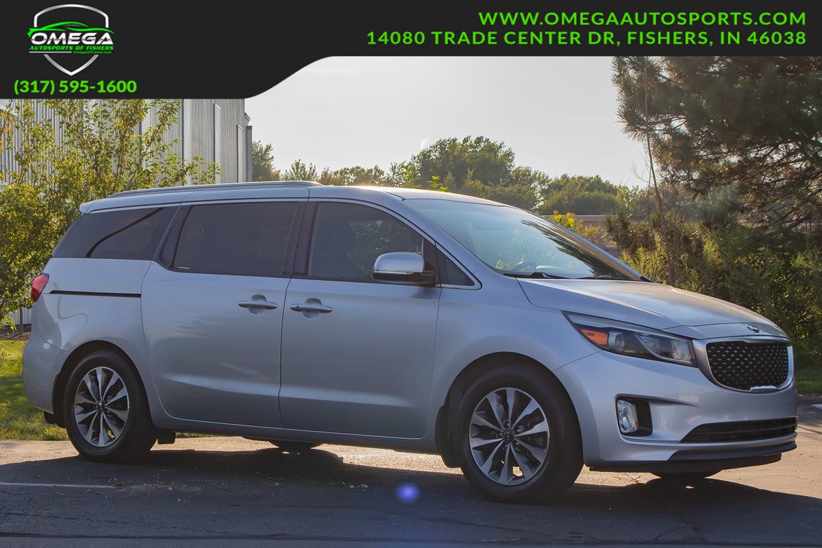 Bright Silver 2015 Kia Sedona Minivan Front-Wheel Drive Automatic