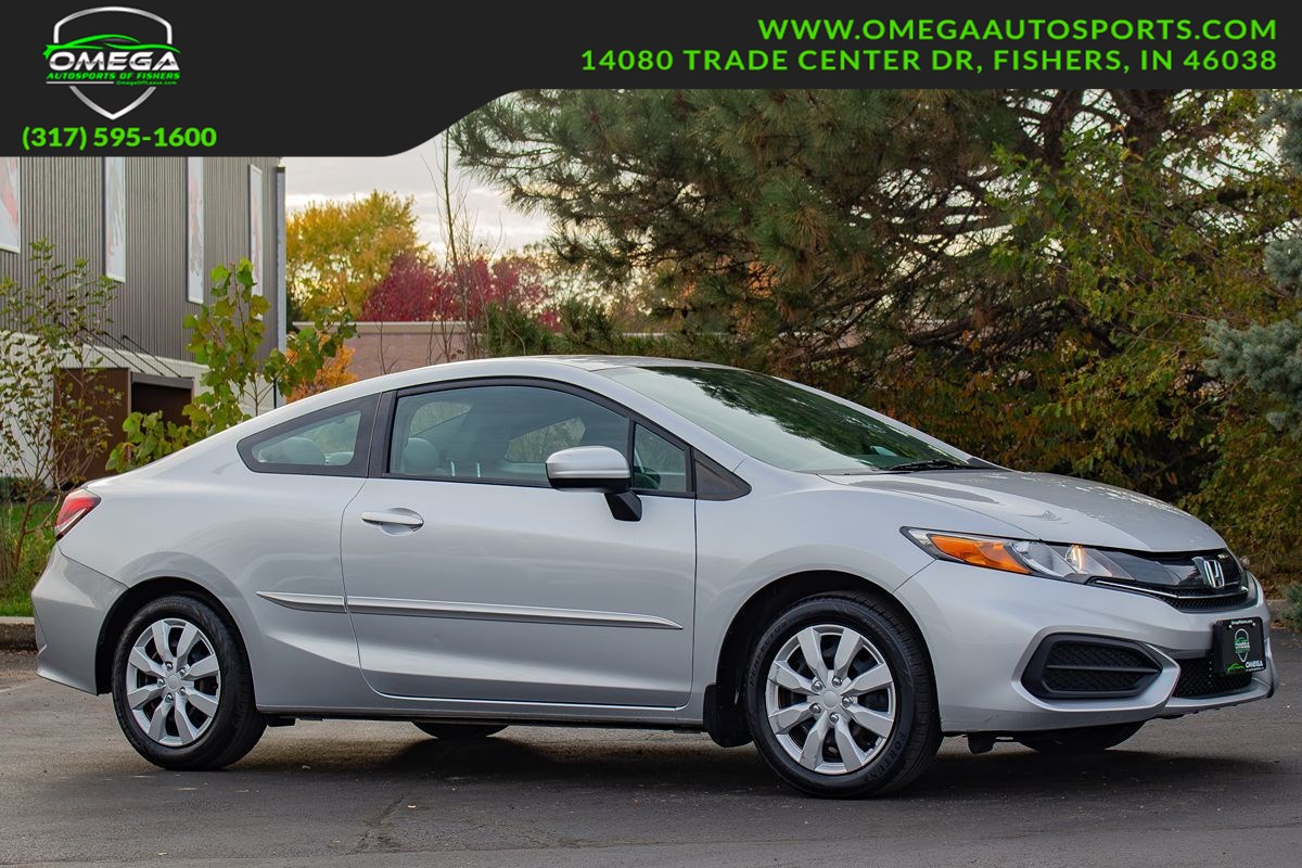 Alabaster Silver Metallic 2015 Honda Civic Coupe Coupe Front-Wheel Drive Automatic