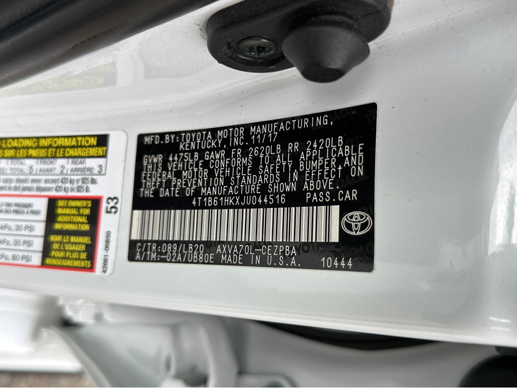 Sold 2018 Toyota Camry XSE in San Diego