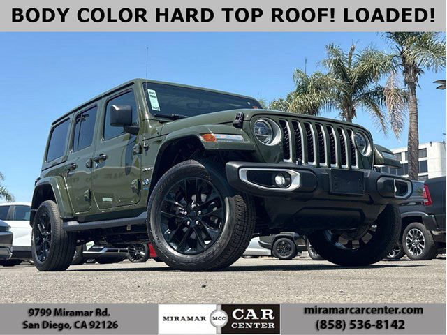 Sarge Green Clearcoat 2021 Jeep Wrangler 4xe SUV / Crossover Four-Wheel Drive Automatic