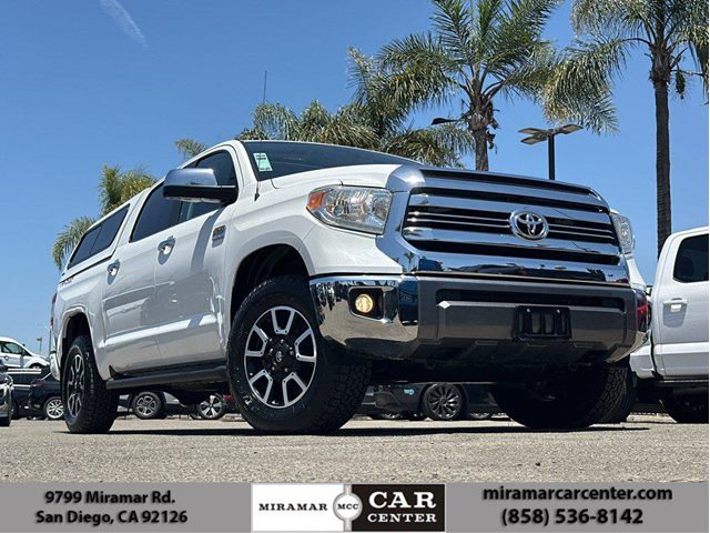 Super White 2017 Toyota Tundra 1794 Edition CrewMax 5.7L 4WD Pickup Truck Four-Wheel Drive Automatic