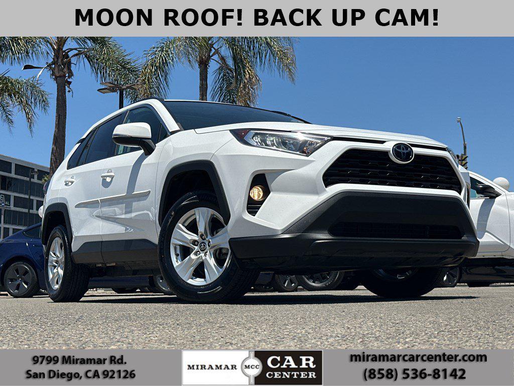Super White 2021 Toyota RAV4 SUV / Crossover Front-Wheel Drive Automatic