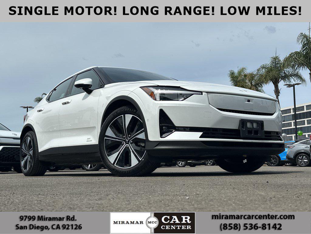 White (Snow Metallic) 2024 Polestar 2 Sedan Rear-Wheel Drive Automatic