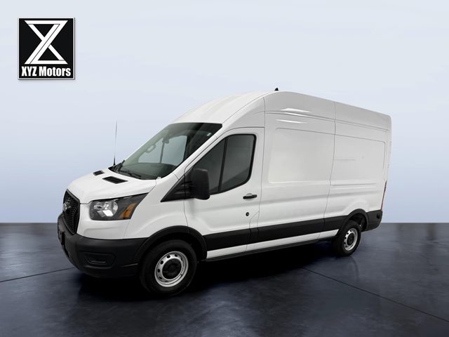 White 2024 Ford Transit Cargo 250 High Roof LB RWD Van Rear-Wheel Drive Automatic