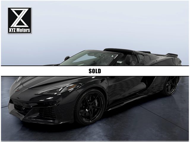 Black 2025 Chevrolet Corvette E-Ray Coupe AWD with 2LZ Coupe All-Wheel Drive Automatic