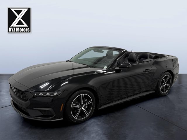 Black 2024 Ford Mustang EcoBoost Premium Convertible RWD Convertible Rear-Wheel Drive Automatic
