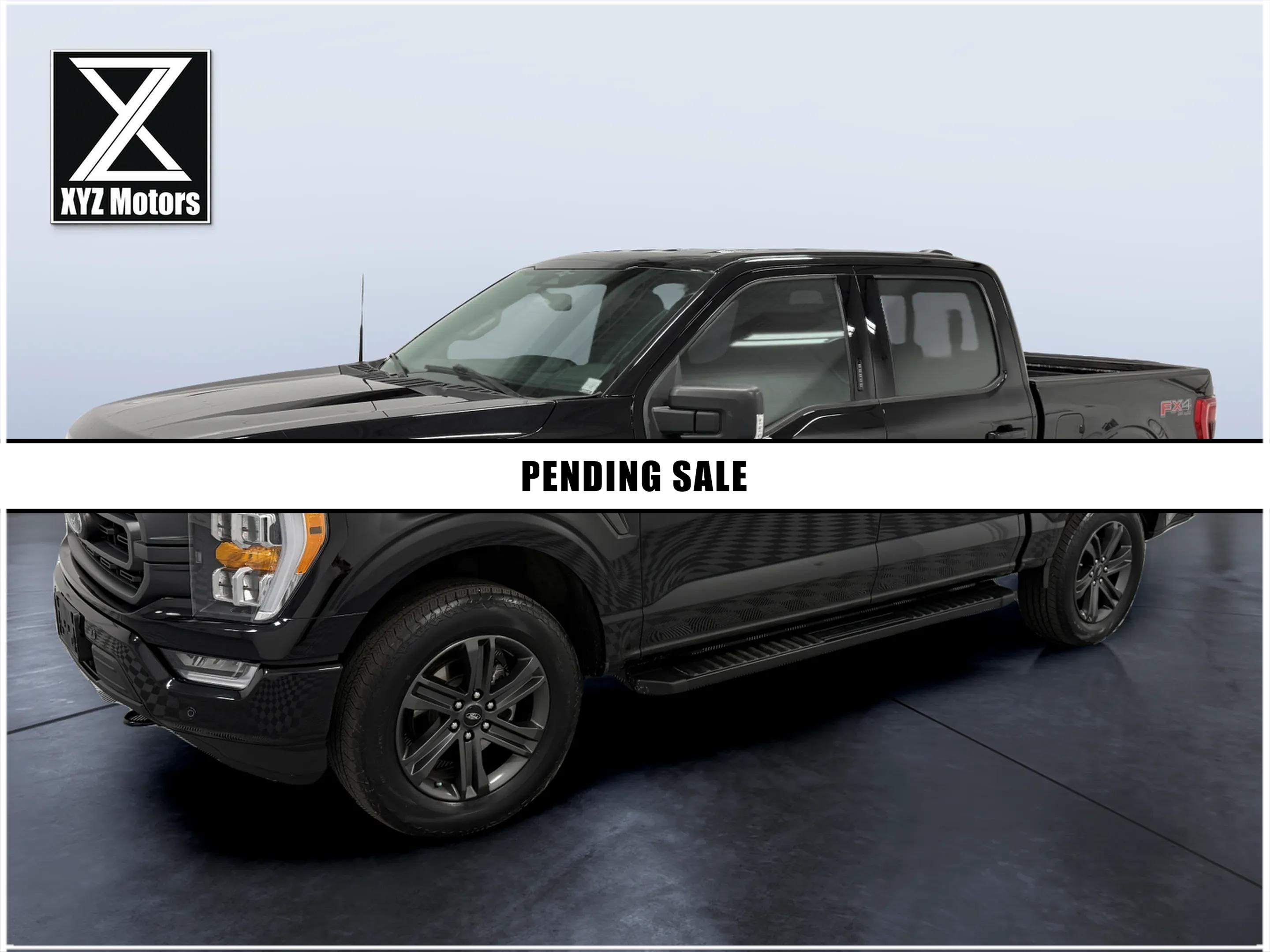 Black 2023 Ford F-150 Pickup Truck Four-Wheel Drive Automatic