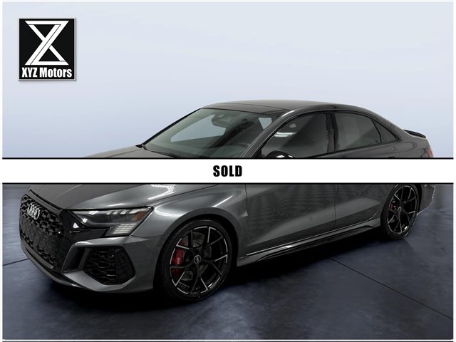 Gray 2024 Audi RS 3 Sedan All-Wheel Drive Automatic