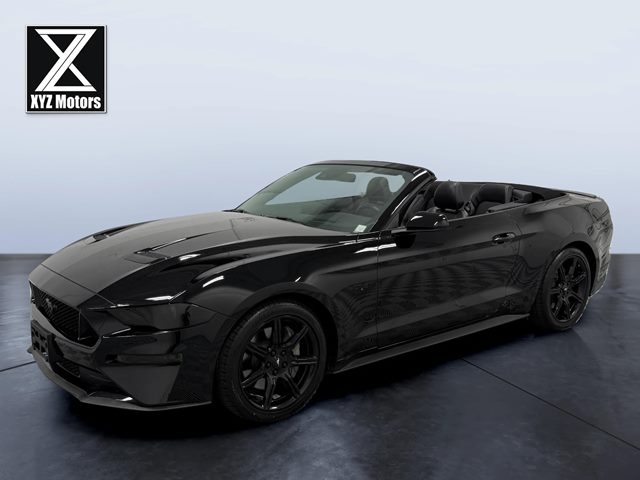 Black 2019 Ford Mustang Convertible Rear-Wheel Drive Manual