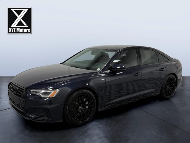Blue 2021 Audi A6 Sedan All-Wheel Drive Automatic