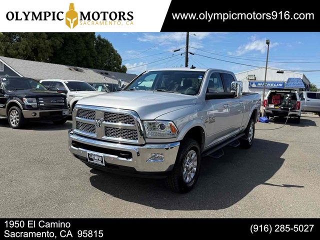 Bright Silver Metallic Clearcoat 2017 RAM 2500 Laramie Crew Cab 4WD Pickup Truck Four-Wheel Drive Automatic