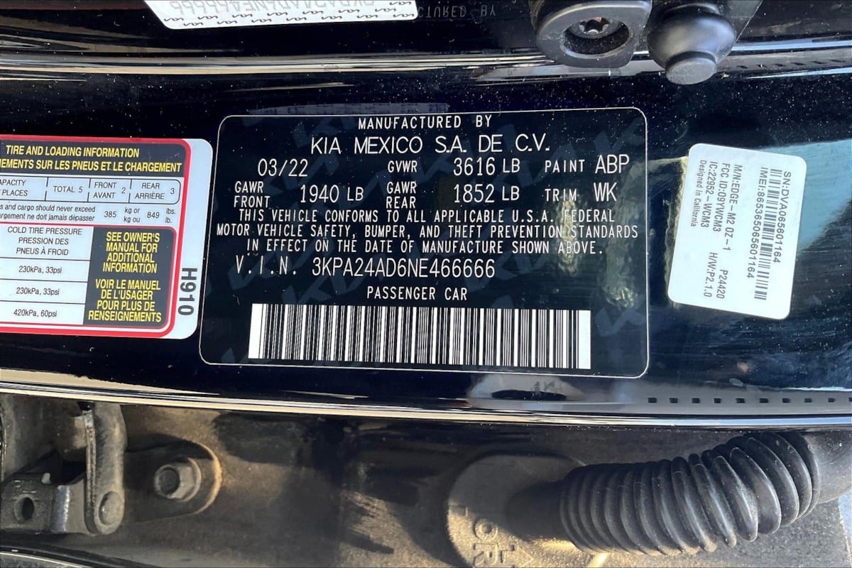 2022 Kia Rio LX photo 30