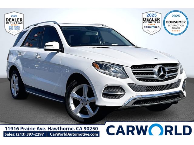White 2016 Mercedes-Benz GLE 350 SUV / Crossover Rear-Wheel Drive Automatic