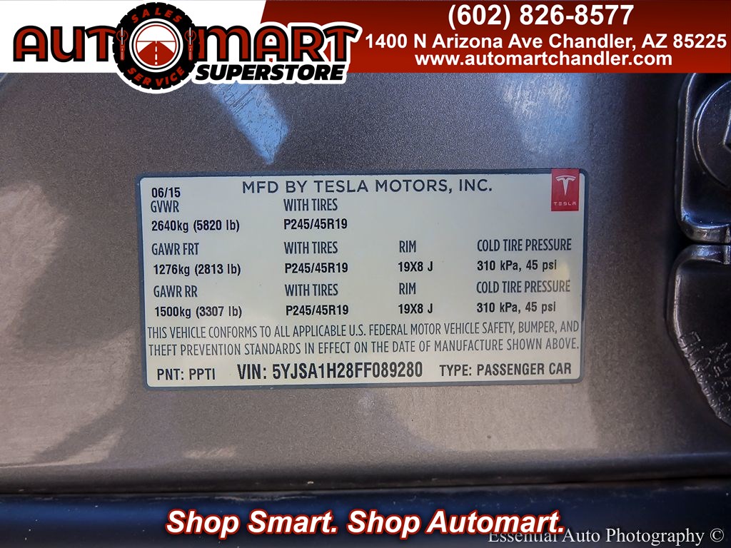 2015 Tesla Model S 85D photo 2