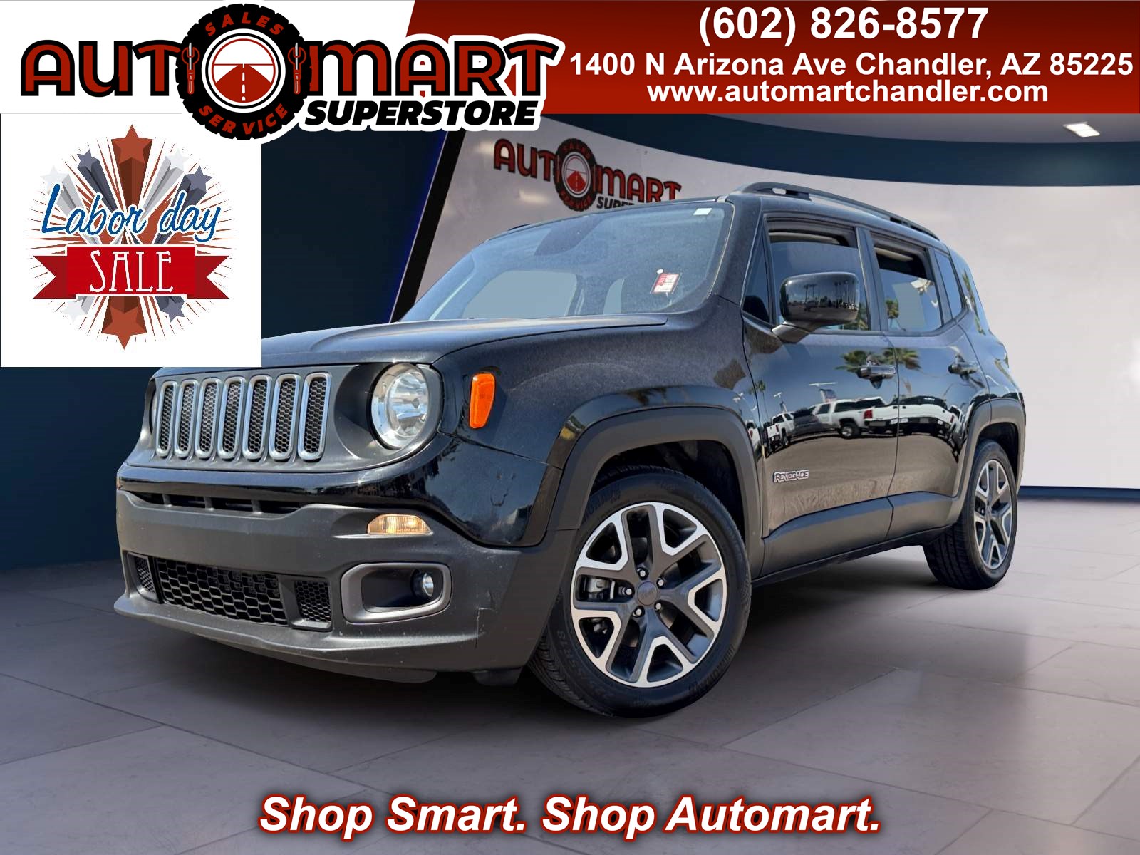 Black 2018 Jeep Renegade SUV / Crossover Front-Wheel Drive Automatic