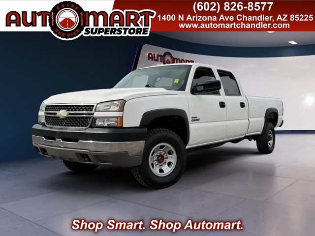 Summit White 2005 Chevrolet Silverado 3500 Work Truck Crew Cab LB 4WD Pickup Truck Four-Wheel Drive Automatic