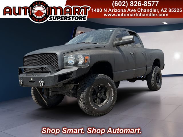Brilliant Black Crystal Prl 2008 Dodge RAM 1500 SLT Quad Cab 4WD Pickup Truck Four-Wheel Drive Automatic