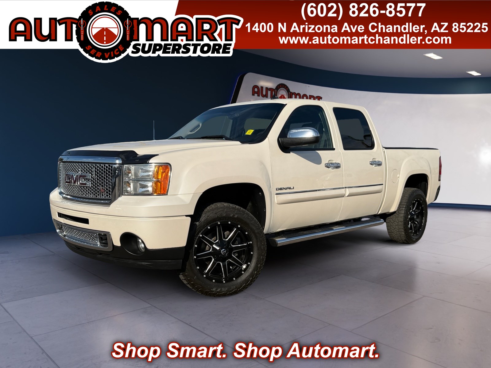 2011 GMC Sierra 1500 Denali Crew Cab AWD Blanco (White Diamond Tricoat) Camioneta Tracción en las cuatro ruedas Automática