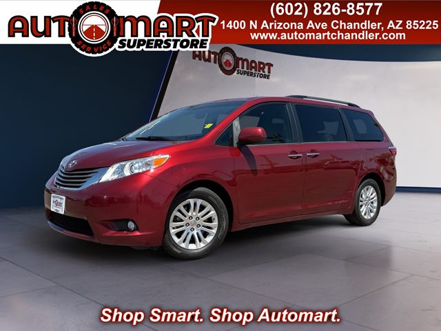 Red 2015 Toyota Sienna Minivan Front-Wheel Drive Automatic