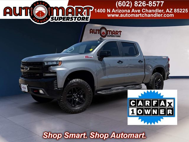 Gray (Satin Steel Metallic) 2021 Chevrolet Silverado 1500 Pickup Truck Four-Wheel Drive Automatic
