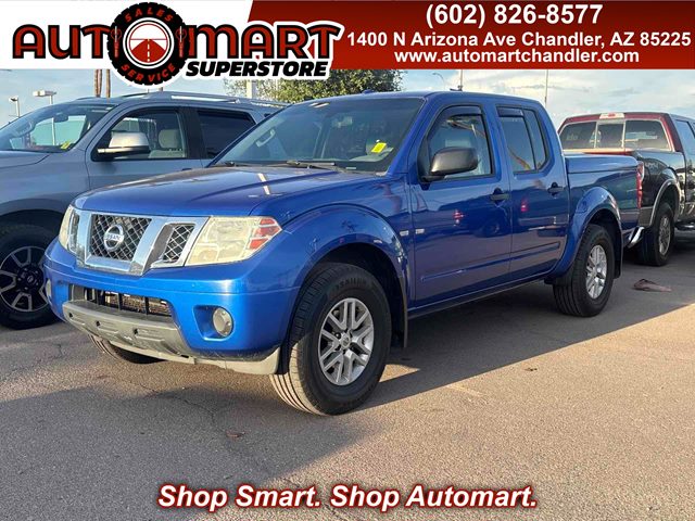 Metallic Blue 2014 Nissan Frontier Pickup Truck Four-Wheel Drive Automatic