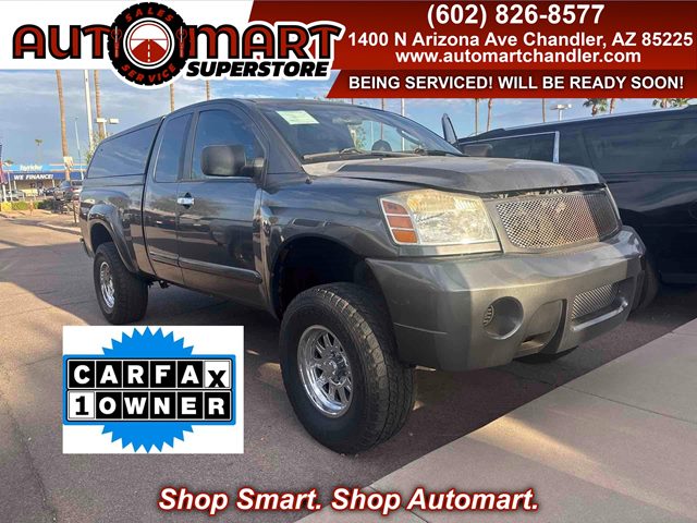 Smoke 2007 Nissan Titan Pickup Truck Rear-Wheel Drive Automatic