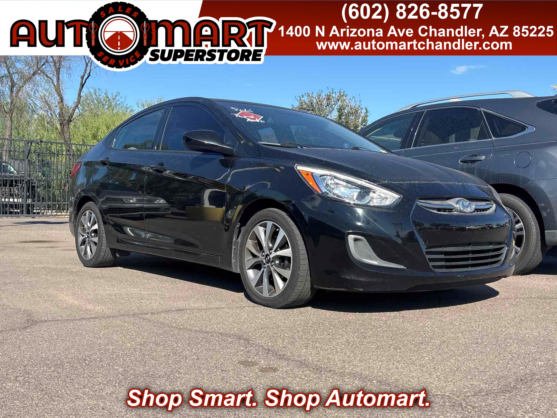 Ultra Black Pearl 2017 Hyundai Accent Sedan Front-Wheel Drive Automatic