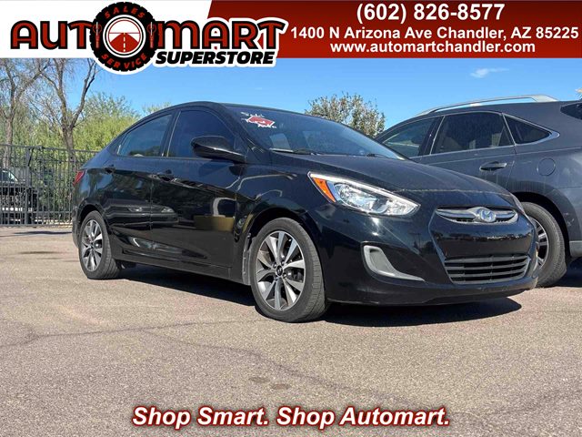 Ultra Black Pearl 2017 Hyundai Accent Sedan Front-Wheel Drive Automatic
