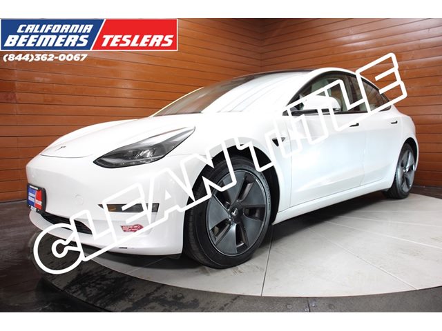 Pearl White Multi-Coat 2022 Tesla Model 3 Long Range AWD Sedan All-Wheel Drive Automatic