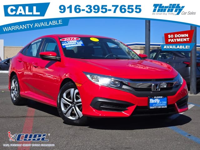 2018 Honda Civic LX Sedan Front-Wheel Drive Automatic