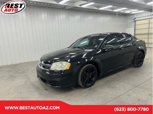 Black 2012 Dodge Avenger Sedan Front-Wheel Drive Automatic