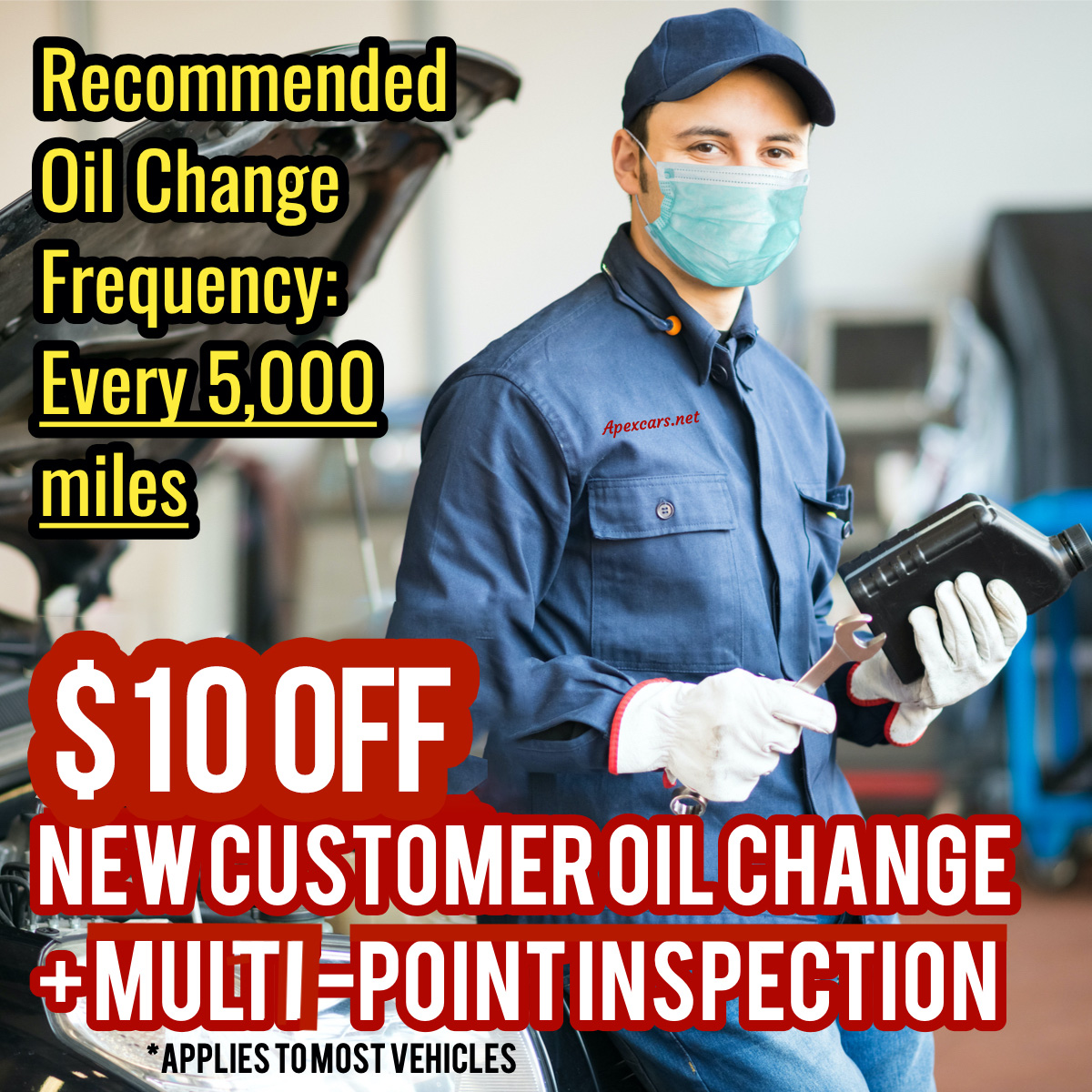 FIRST TIME CUSTOMER OIL CHANGE SPECIAL    $10 OFF