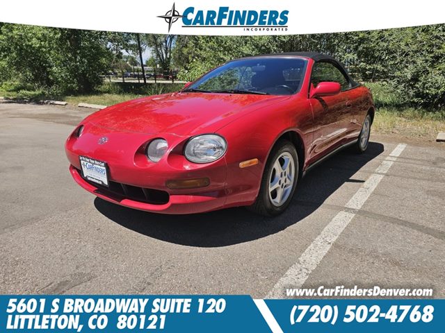 Red 1995 Toyota Celica Convertible Front-Wheel Drive Automatic