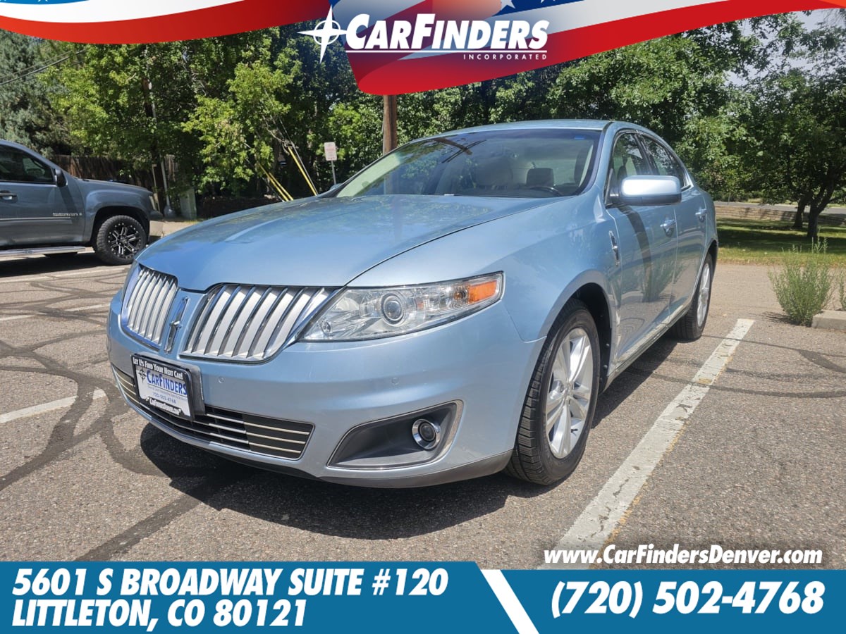 Light Ice Blue Metallic 2009 Lincoln MKS Sedan All-Wheel Drive Automatic
