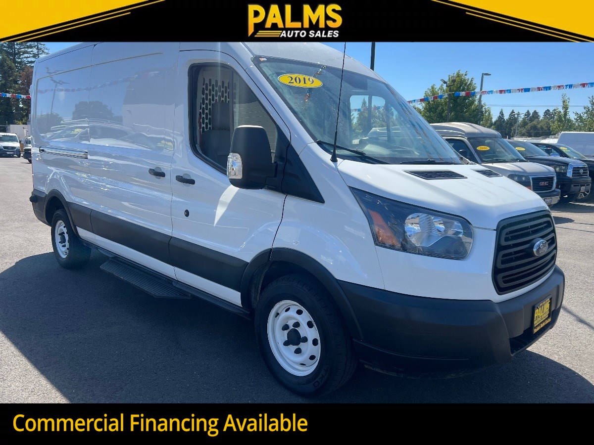 2019 Ford Transit Cargo Van T-150 148" Med Rf 8600 GVWR Sliding RH Dr