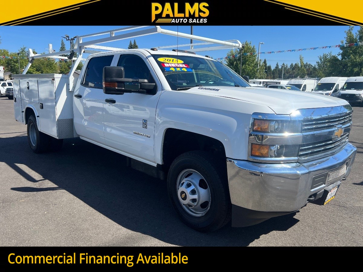 2015 Chevrolet Silverado 3500HD DRW 4WD Crew Cab 6.6 Duramax Diesel Truck