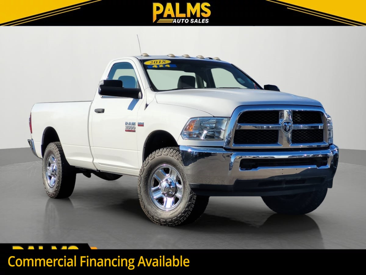 2018 Ram 3500 4x4 Reg Cab 8' Box Truck Tradesman