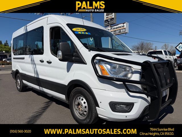 Oxford White 2020 Ford Transit Passenger 350 XLT Medium Roof LWB AWD with Sliding Passenger-Side Door Van All-Wheel Drive Automatic
