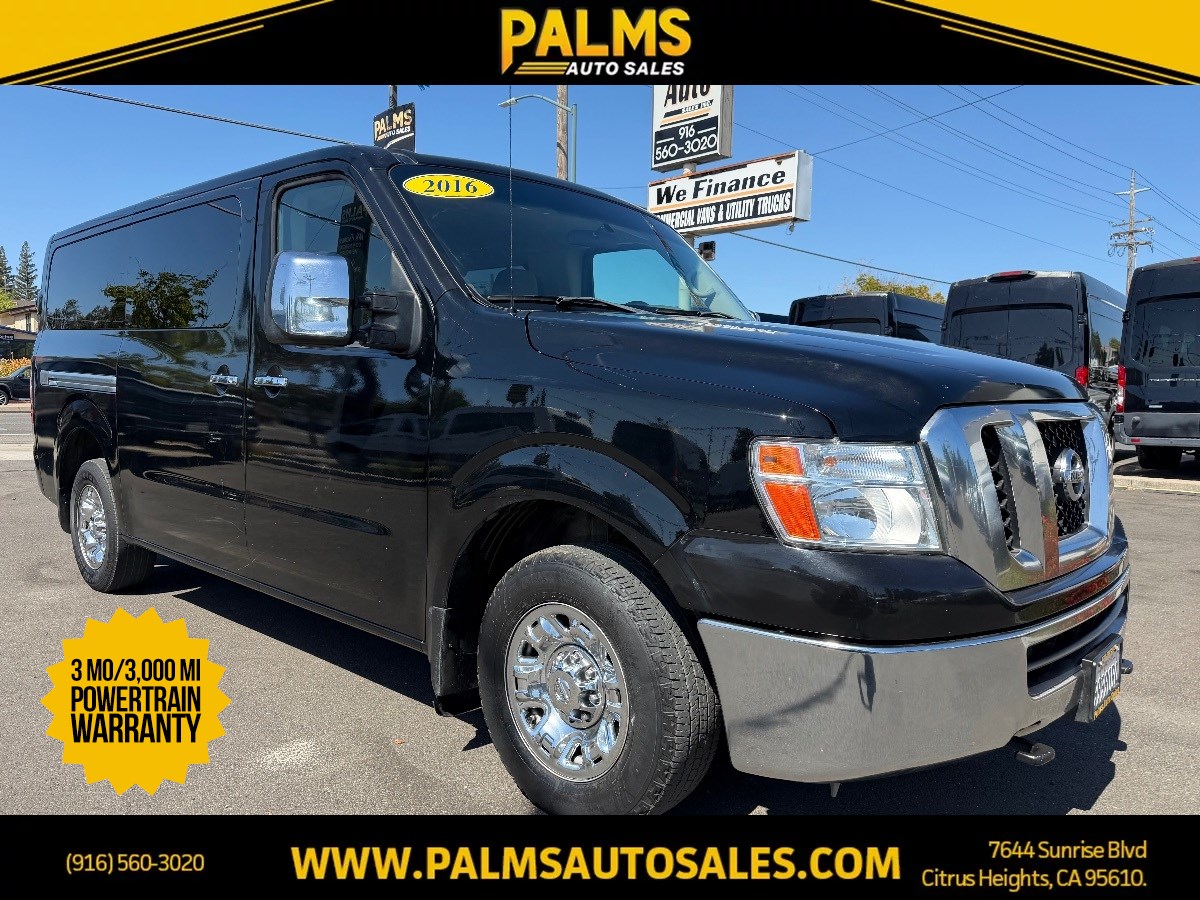 Super Black 2016 Nissan NV Passenger Van Rear-Wheel Drive Automatic
