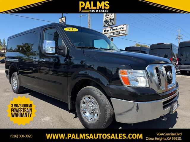 Super Black 2016 Nissan NV Passenger Van Rear-Wheel Drive Automatic