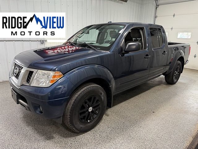 Arctic Blue Metallic 2016 Nissan Frontier SV Crew Cab 4WD Pickup Truck Four-Wheel Drive Automatic
