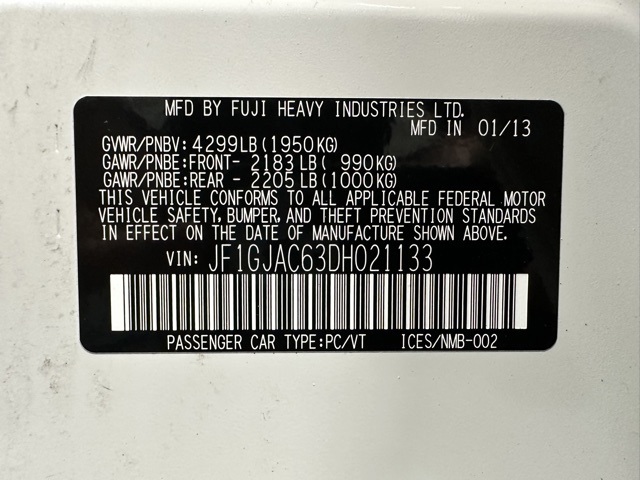 Sold 2013 Subaru Impreza Sedan 2.0i Premium in Spencerport