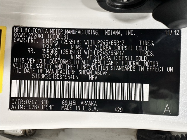 2013 Toyota Highlander Base Hybrid photo 27
